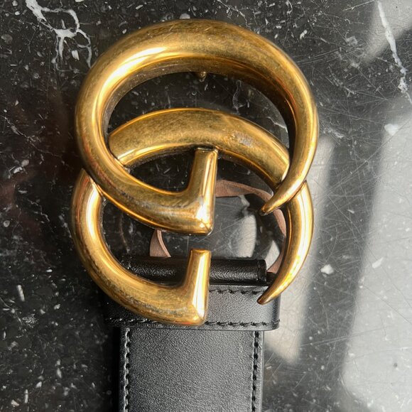 GUCCI Red and Blue Nylon & Leather Belt  Size 85:34 - Picture 6 of 7